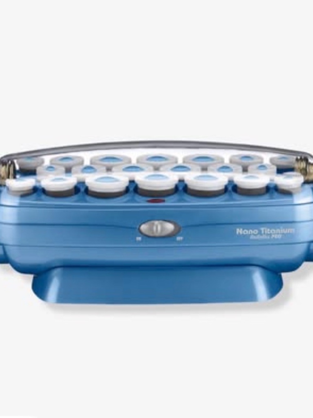 Blue Nano Titanium Heated Hair Rollers - Professional Styling Set